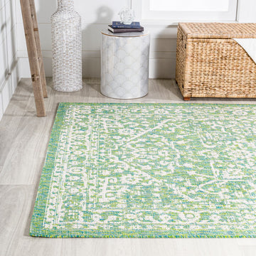 Malta Bohemian Medallion Textured Weave Indoor/outdoor Area Rug
